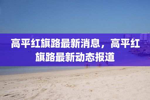 高平红旗路最新消息,高平红旗路最新动态报道中山市多米克自动化设备有限公司