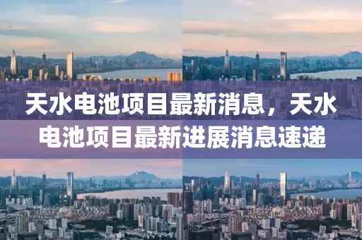天水电池项目最新消息,天水电池项目最新进展消息速递中山市多米克自动化设备有限公司